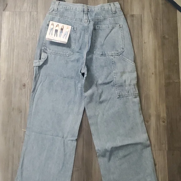 Super high rise carpenter blue jeans - Picture 1 of 4